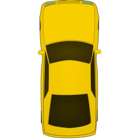 Top View Car Vector Free Svg