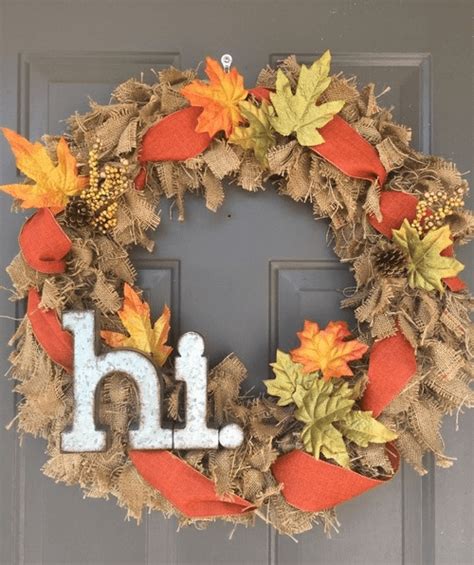One Easy Diy Burlap Wreath For All Four Seasons Diy Fall Wreath