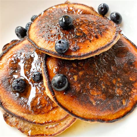 Simple Healthy Blueberry Pancakes Gluten Free Based Wellness