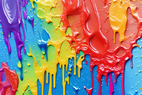Colorful Dripping Paint Background Graphic By Craftable · Creative Fabrica