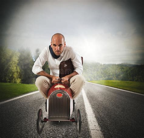 Businessman Driving a Fast Car Stock Image - Image of motivation ...