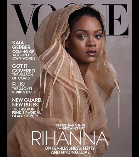 Photo Rihanna En Couverture De Vogue Num Ro De Novembre