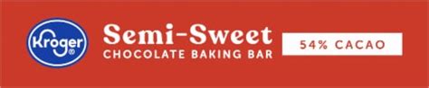 Kroger® Semi Sweet Chocolate Baking Bar 4 Oz Kroger