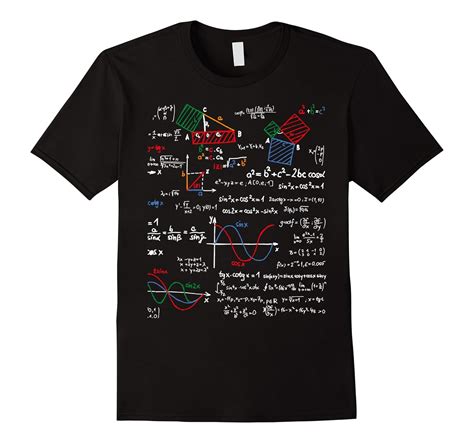 Math T Shirt Teacher Formulas Cheat Sheet Cool Geek Nerd Tee Sfs