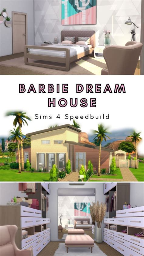 Modern Barbie Dream House In The Sims 4 Barbie Dream House Dream
