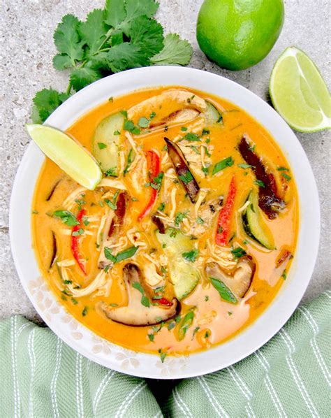 Thai Coconut Curry Chicken Soup Keto Cooking Christian