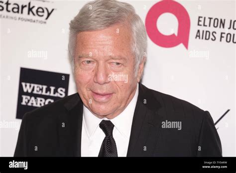 Robert Kraft Arrives For The Elton John Aids Foundation Academy Awards Viewing Party At West
