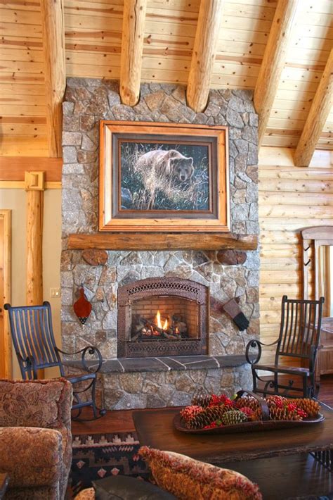 Not only do you have all the comforts of home, you get to spend time in a rustic, scenic log home setting in a. Log Cabin Fireplace | Log Cabins & Fireplaces | Pinterest