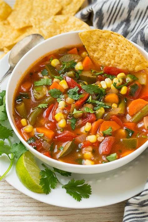 Mexican Vegetable Soup Cooking Classy