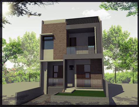 Denah dan Desain Rumah Tingkat Minimalis Terbaru 2014 | Desain Rumah