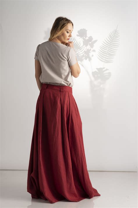 Linen Maxi Skirt Allseams