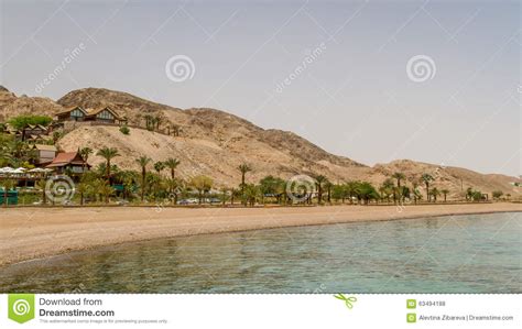 Beach Of Eilat City Red Sea Israel Stock Photo Image Of Beauty