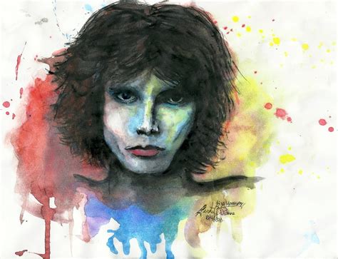 Jim Morrison Watercolor At Explore Collection Of