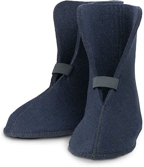 Wool Felt Replacement Boot Liners 75 Wool Navy Blue