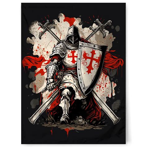 Knights Templar Flag Mv001 Masonic Vibe