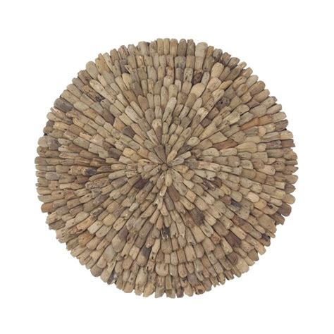 Shop 40 Inch Natural Driftwood Burst Style Round Wall Panel Free