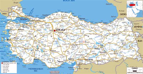 Turkey Tourism Map