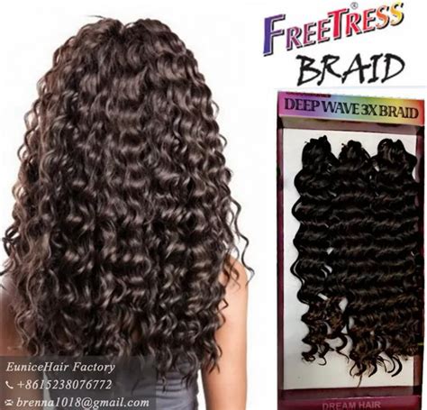 Synthetic Hair Weave Freetress Deep Wave Twist Ombre Braiding Hair