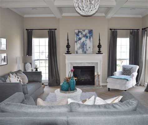 Gray Turquoise Living Room Decorating Ideas Designs Chaos