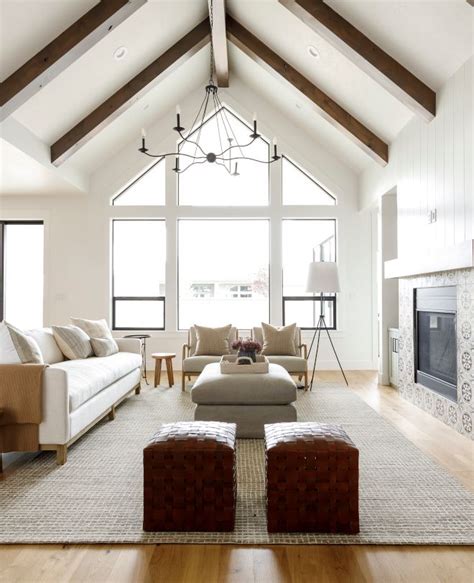 Vaulted Ceiling Beams Vaulted Ceiling Living Room Shiplap Ceiling