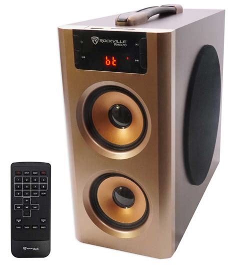 Rockville Rhb70 Home Theater Compact Powered Speaker System W Bluetooth