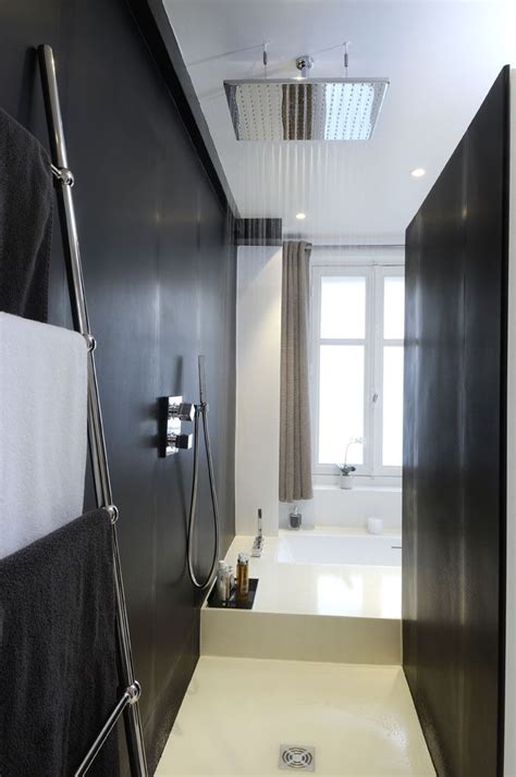 Résine sol salle de bain. salle de douche bain ouverte sur suite parentale a paris ...