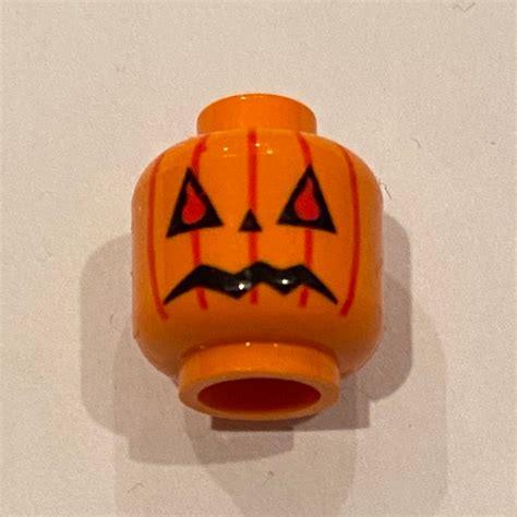 Lego Part 3626bpr0068 Minifig Head Pumpkin Jack O Lantern Print