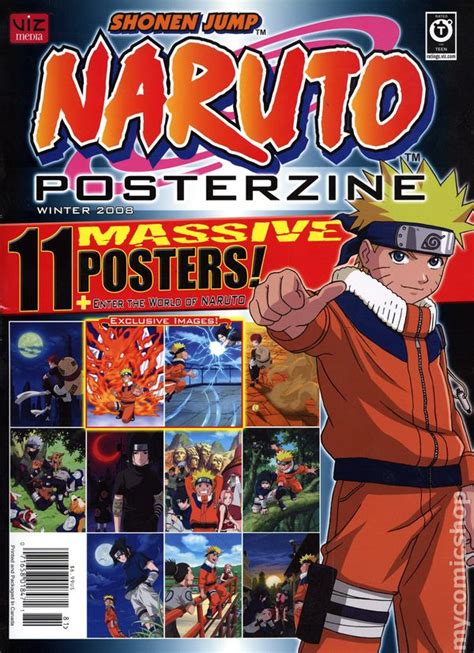 Shonen Jump Naruto Posterzine 2008 2014 Viz Comic Books