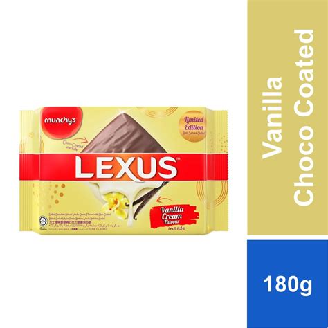 Munchys Lexus Salted Chocolate Biscuits Vanilla Cream With Choc Coated