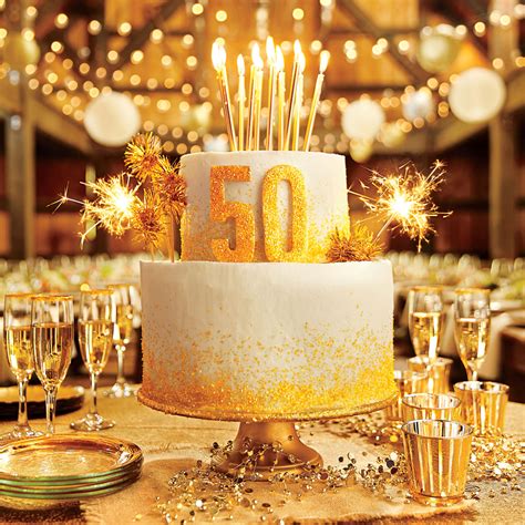 In keeping with the traditional theme for this event, we carry an assortment of gold toned 50th anniversary decorations for you to choose from. The 50th Anniversary Cake Recipe | MyRecipes