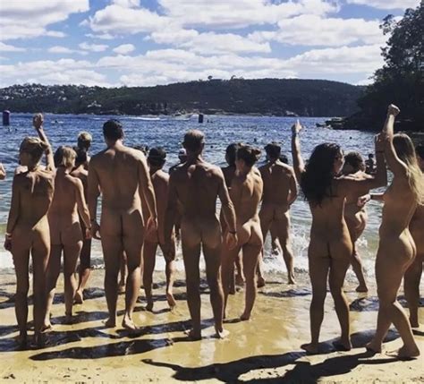 Nude Beach Party Presumably Cobblers Near Sydney Australia Nudes
