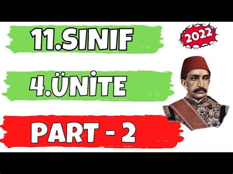 11 Sınıf Tarih 4 Ünite Osmanlı Devletinde Modern Orduya Geçiş YouTube
