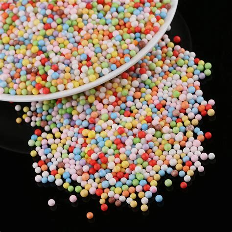 1 Pack New Styrofoam Polystyrene Filler Foam Beads Colors Wholelsale Assorted Balls Crafts Size