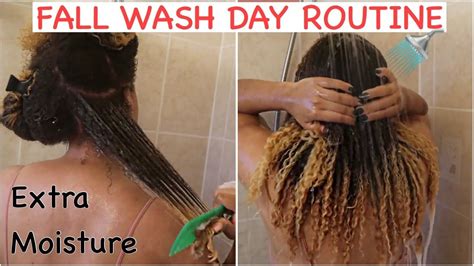 Fall Natural Hair Wash Day Routine For Length Retention Moisture Start To Finish Video