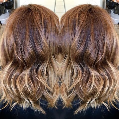 All The Colors Of Fall Copper Caramel Golden Balayage Hairbybrittni