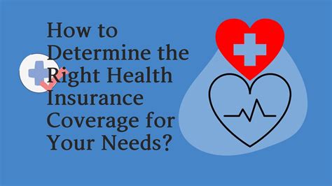 How To Determine The Right Health Insurance Coverage For Your Needs