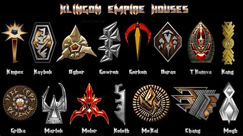 Star Trek Klingon Houses Symbols By Gazomg On Deviantart