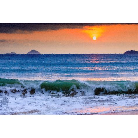 High Poly Vietnam Ocean Sunset Free Svg