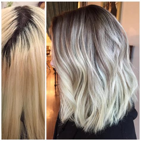 When Youre Over The High Maintenance Blonde And Harsh Roots Balayage Is Your Solution Grown