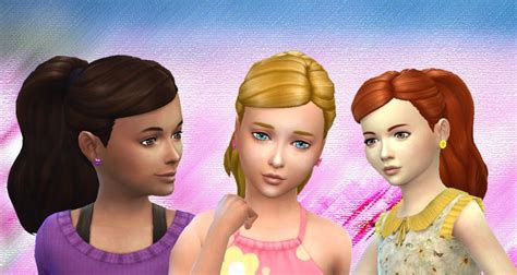 10 Best Sims 4 Hair Child Maxis Match Images On Pinterest Kids