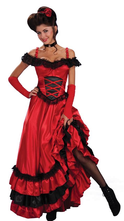 Red Saloon Girl Western Costume A Great Costume Idea For A Wild West
