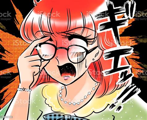 Illustration Drawn In The Style Of A 70s Shojo Manga Where A Feminist Woman Wearing Glasses Gets