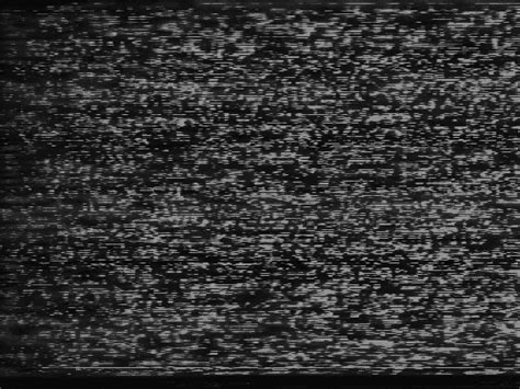 Black And White Photo Of An Old Television Screen With No Signal On It