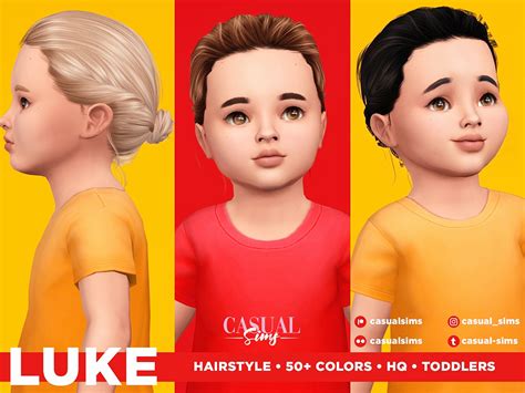Casualsims Luke Hairstyle Toddlers The Sims 4 Create A Sim Curseforge