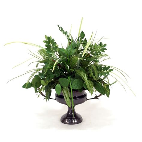 Mixed Greenery Floor Plant In Decorative Vase Floor Plants Plants