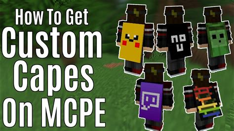How To Get Custom Capes In Mcpe 2020 Cape Skin Pack Youtube