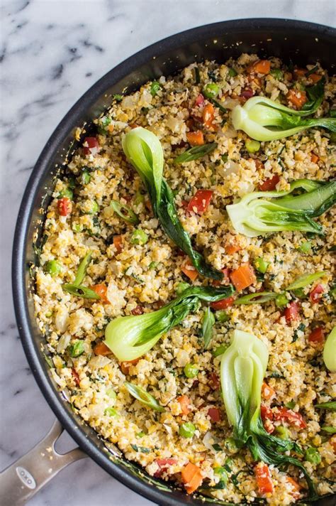 Fyi, costco sells cauliflower rice in bulk (and for a ridiculously cheap price, too). Easy Cauliflower Fried Rice with Baby Bok Choy | Recipe | Cauliflower recipes, Best cauliflower ...