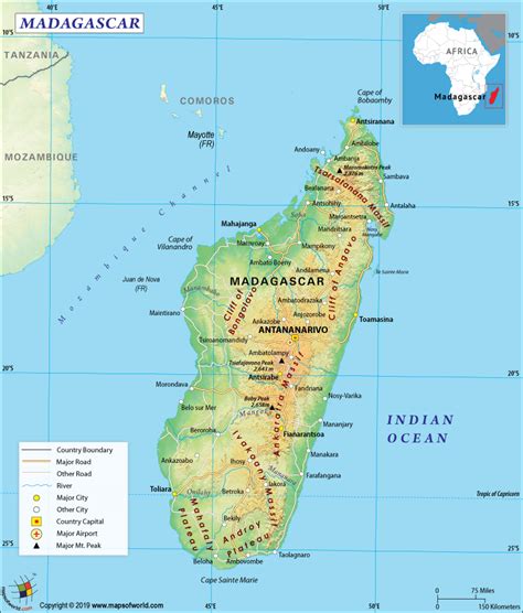 Madagascar Map Answers