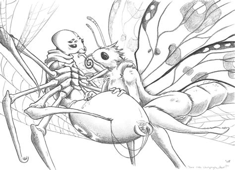 rule 34 abdomen antennae anthro arachnid arthropod blush butterfly female insects lying