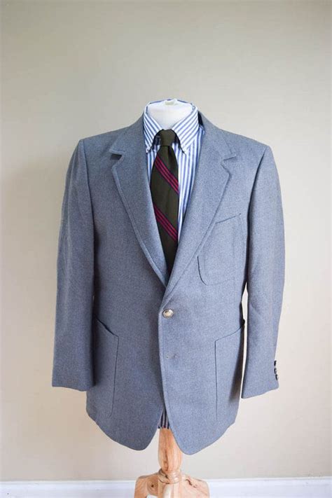 This lack of matching pants is one of the key differentiators. Mens Vintage 60s Flannel Gray Sport Jacket 42R (With ...